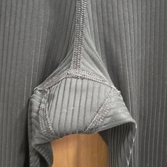 Girlfriend Collective-FLAWED-Black Ribbed Stretch High Rise Leggings-Size Medium - Picture 6 of 16